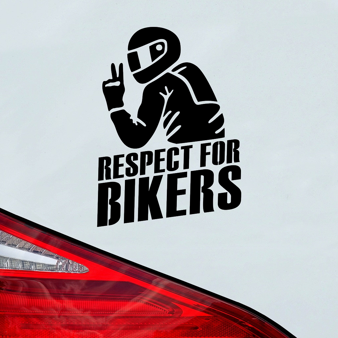 Respect for Bikers » Stickerinsel - Autoaufkleber und Fahrzeugbeschriftung