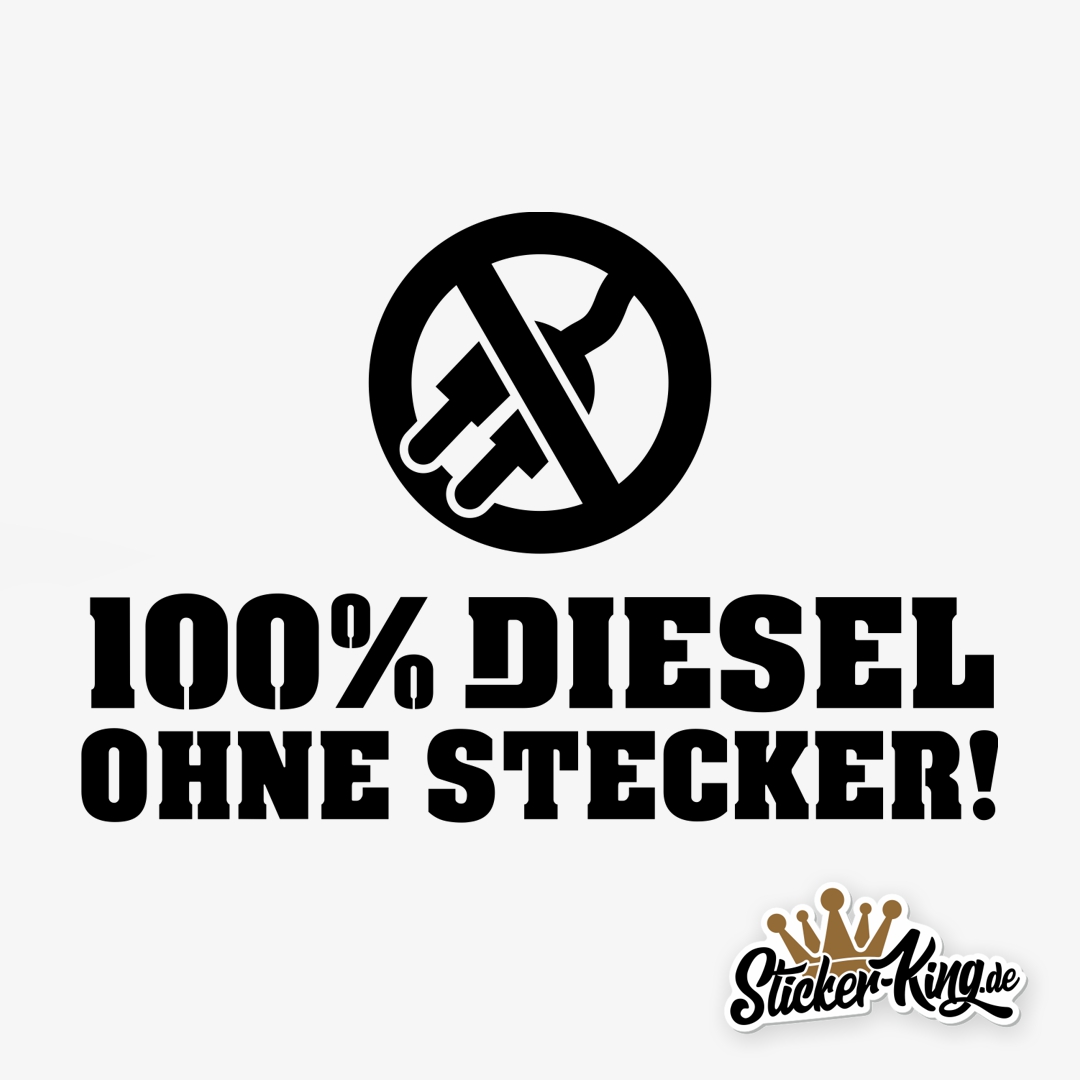Aufkleber 100% Diesel in versch. Farben Ersatzteile günstig kaufen