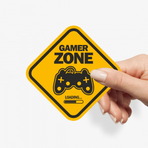 Gamer Zone Loading Sticker für den echten Zocker